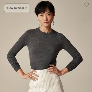 J.Crew Carolyn Fitted Sweater in merino wool - size Small